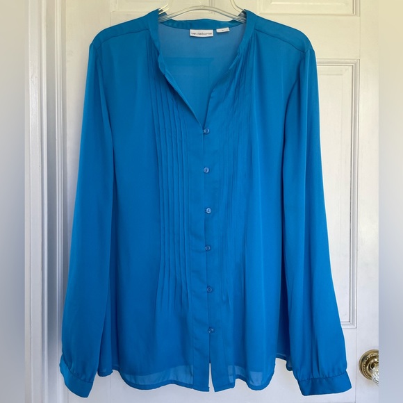 Gorgeous cyan blouse, by Liz Clairborne, extra large - Picture 5 of 5